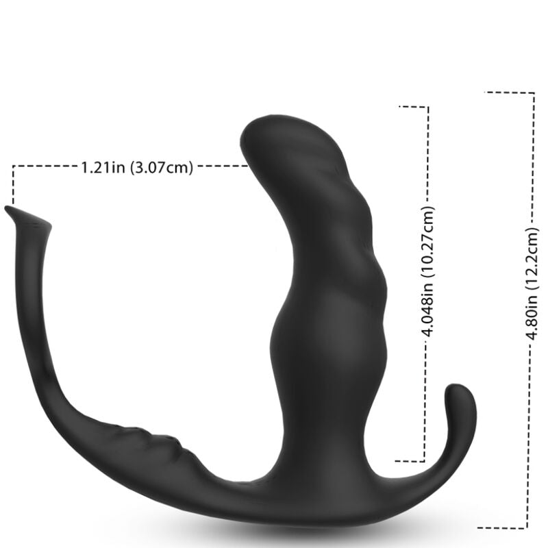 ARMONY - KNIGHT VIBRATEUR ANAL PROSTATE & ANNEAU TÉLÉCOMMANDE NOIR - Sensualia
