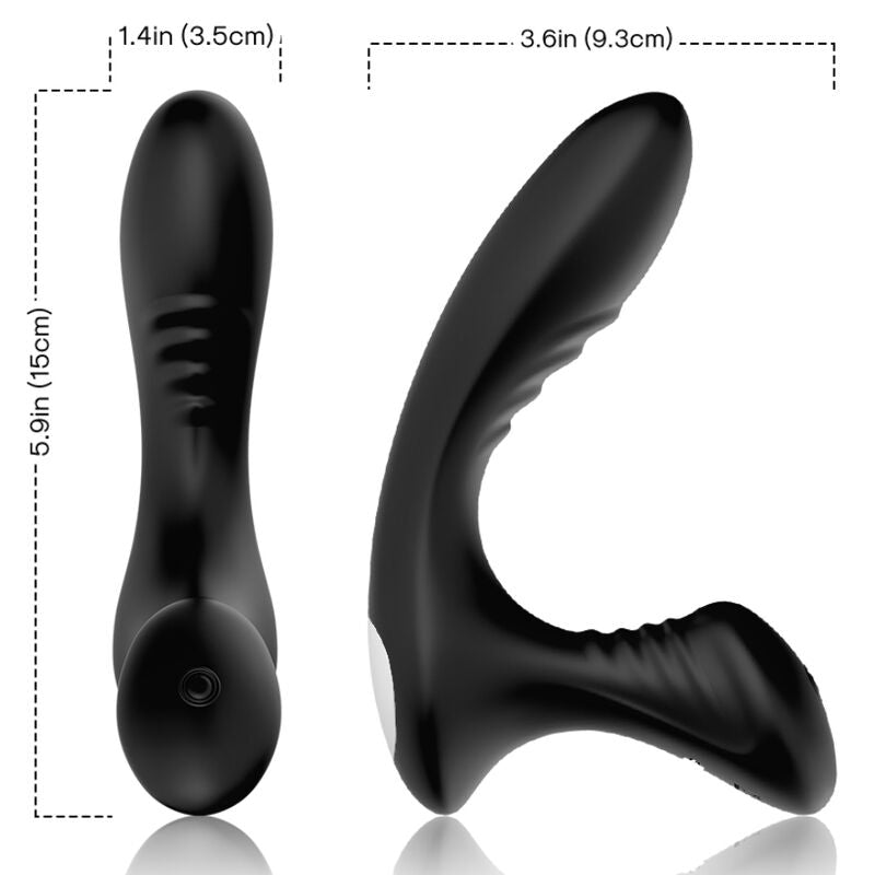 ARMONY - STORM VIBRATEUR ANAL PROSTATE & PLUG TÉLÉCOMMANDE NOIR - Sensualia