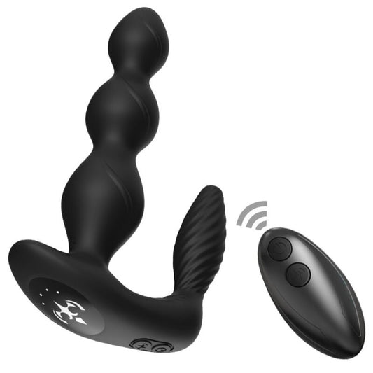 ARMONY - MANFUN VIBRATEUR & STIMULATEUR ANAL PLUG TÉLÉCOMMANDE NOIR - Sensualia