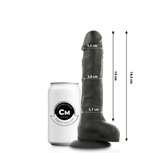 COCK MILLER - SILICONE DENSITÉ COCKSIL ARTICULABLE NOIR 19,5 CM COCK MILLER