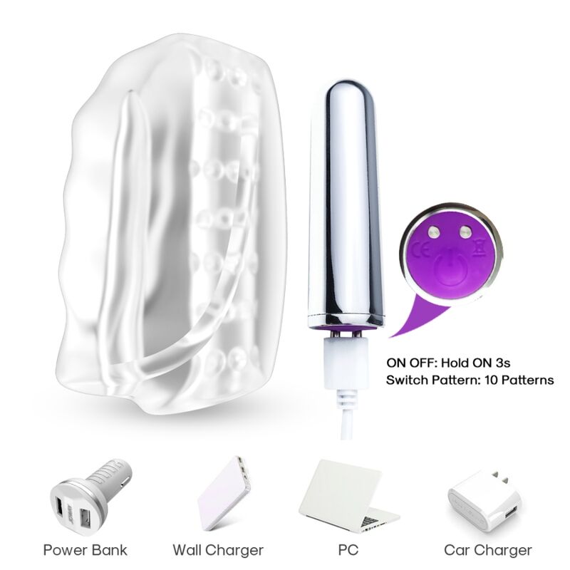 ARMONY - MASTER MASTURBATEUR & VIBRATEUR TRANSPARENT ARMONY FOR HIM