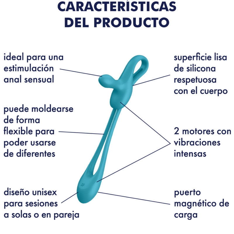 SATISFYER - PLUG & PLAY 1 MULTIVIBRATEUR FLEXIBLE - Sensualia