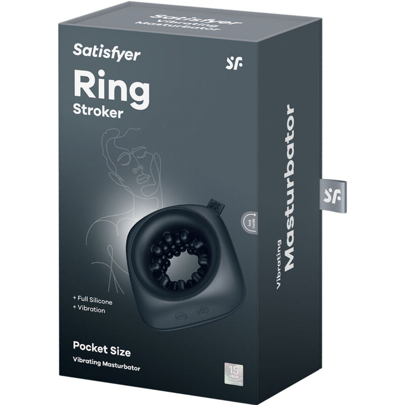 SATISFYER - RING STROKER MASTURBATEUR & VIBRATEUR - Sensualia