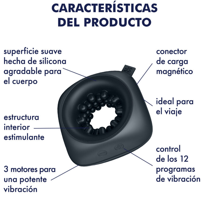 SATISFYER - RING STROKER MASTURBATEUR & VIBRATEUR - Sensualia