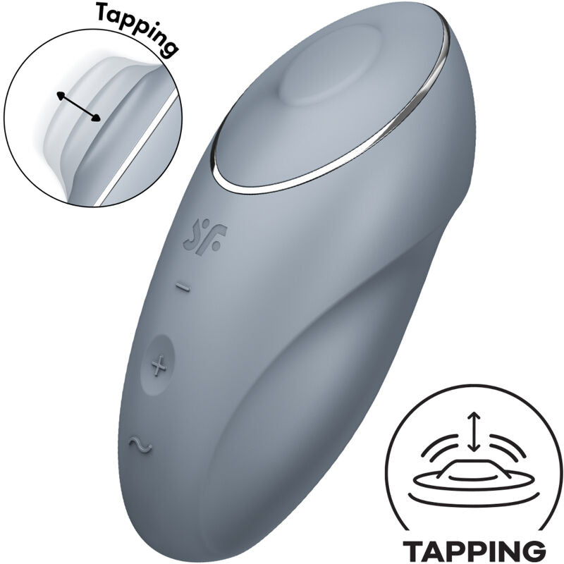 SATISFYER - TAP & CLIMAX 1 VIBRADOR LAY-ON ROJO - Sensualia