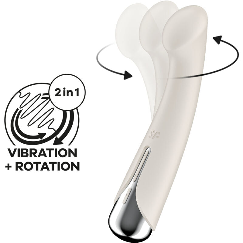 SATISFYER - SPINNING G-SPORT 1 VIBRADOR ROTADOR ROJO - Sensualia