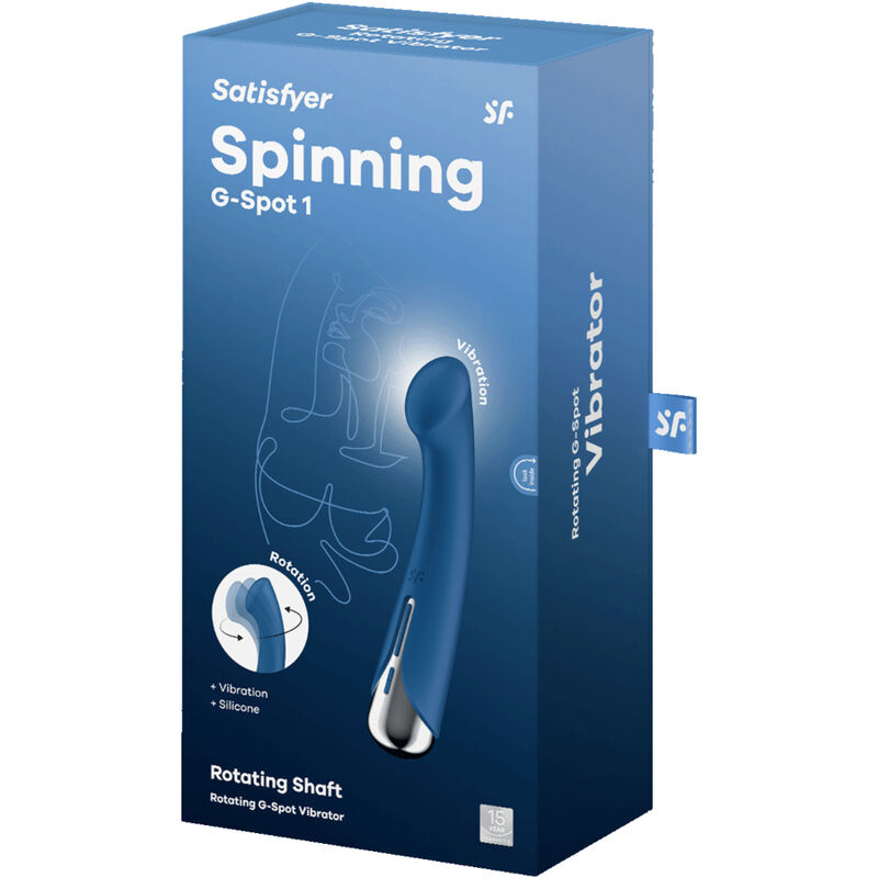 SATISFYER - SPINNING G-SPORT 1 VIBRADOR ROTADOR ROJO - Sensualia