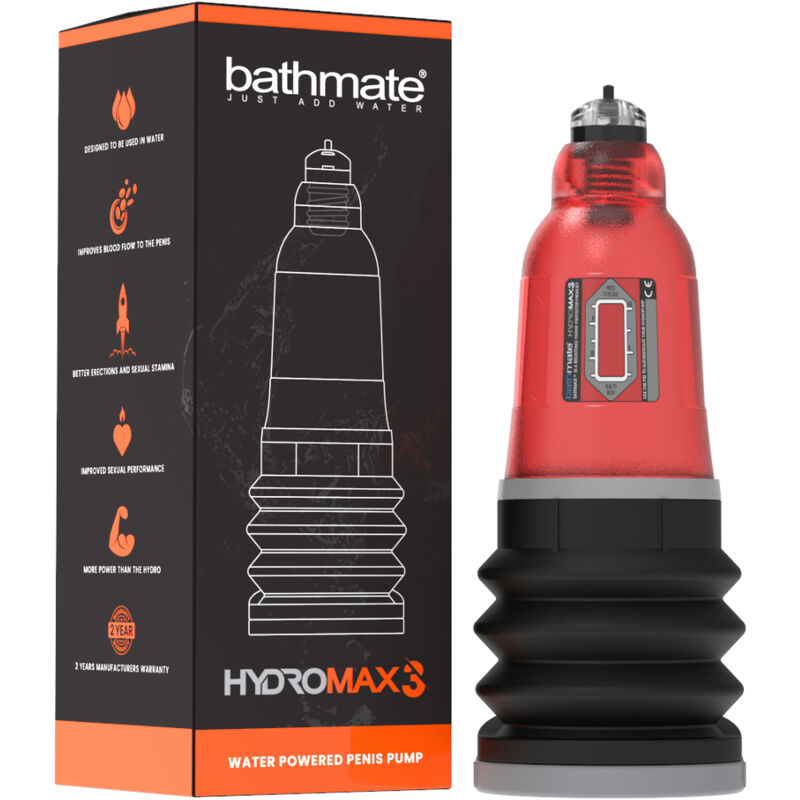 BATHMATE - HYDROMAX 3 ROUGE - Sensualia