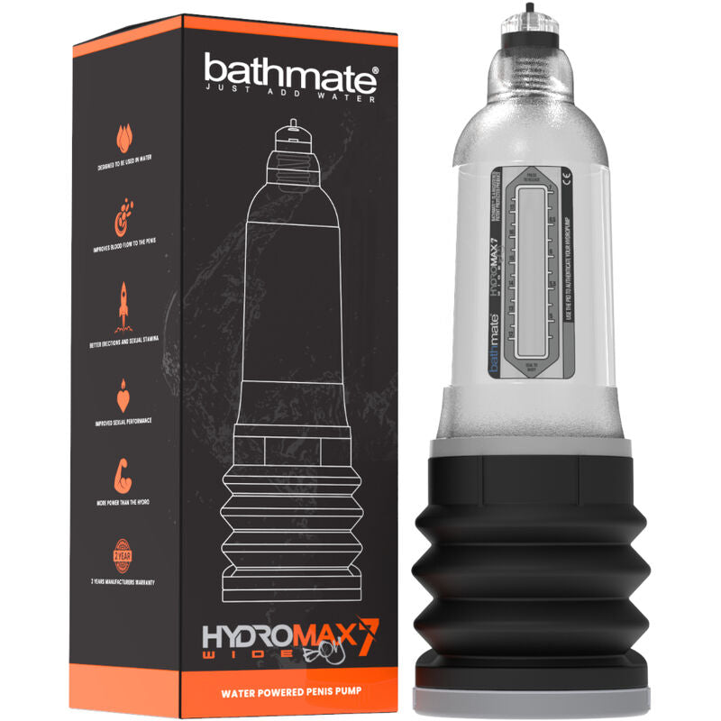 BATHMATE - HYDROMAX 7 WIDE BOY X30 TRANSPARENT - Sensualia