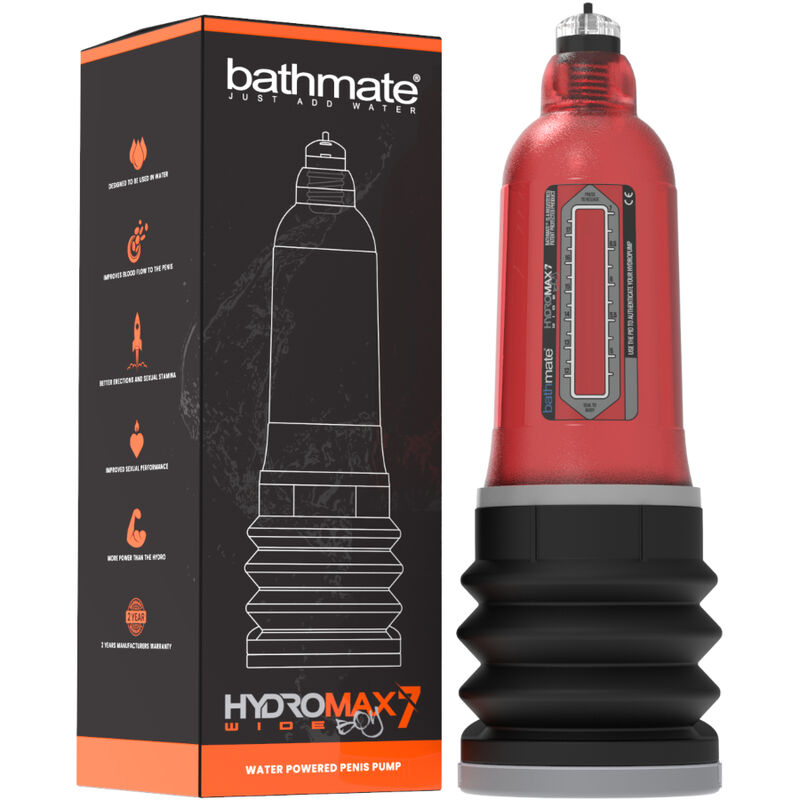 BATHMATE - HYDROMAX 7 WIDE BOY X30 ROUGE BATHMATE