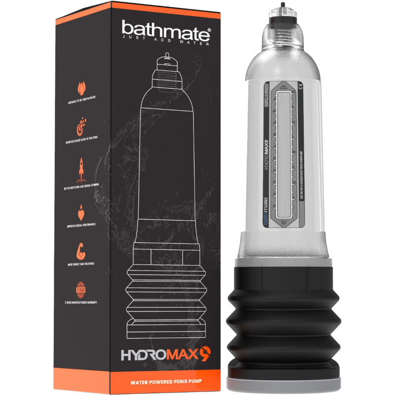 BATHMATE - HYDROMAX 9 POMPE DAUGMENTATION DE PÉNIS TRANSPARENTE - Sensualia