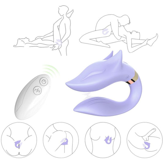 ARMONY - VIBRATEUR FOX POUR COUPLES TÉLÉCOMMANDE VIOLET ARMONY FOR COUPLES