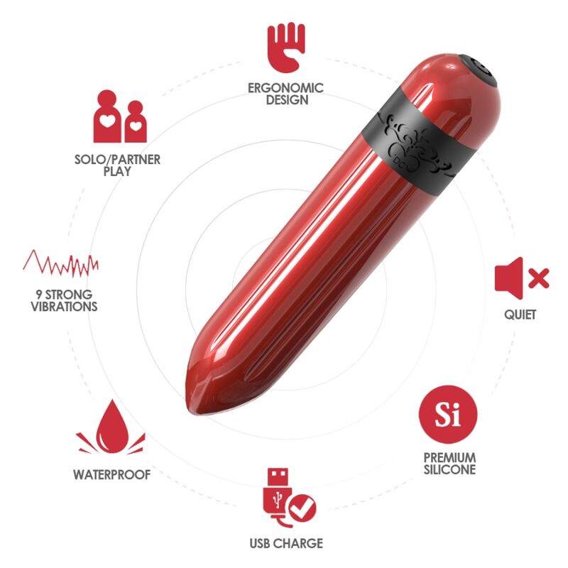 ARMONY - ROCKET VIBRATEUR BULLET TÉLÉCOMMANDE FUCHSIA - Sensualia
