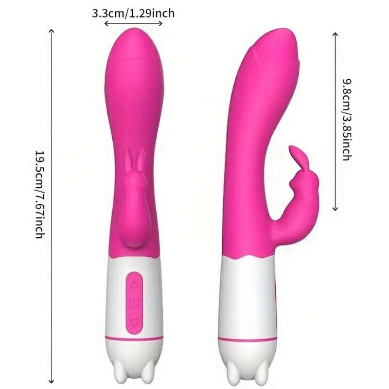 ARMONY - HAPPY VIBRATEUR & STIMULATEUR DE LAPIN FUCHSIA - Sensualia