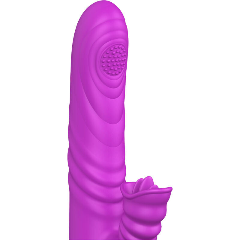 ARMONY - VIBRATEUR MULTIFONCTION ANGELIA AVEC LANGUE STIMULANTE EFFET CHALEUR VIOLET - Sensualia