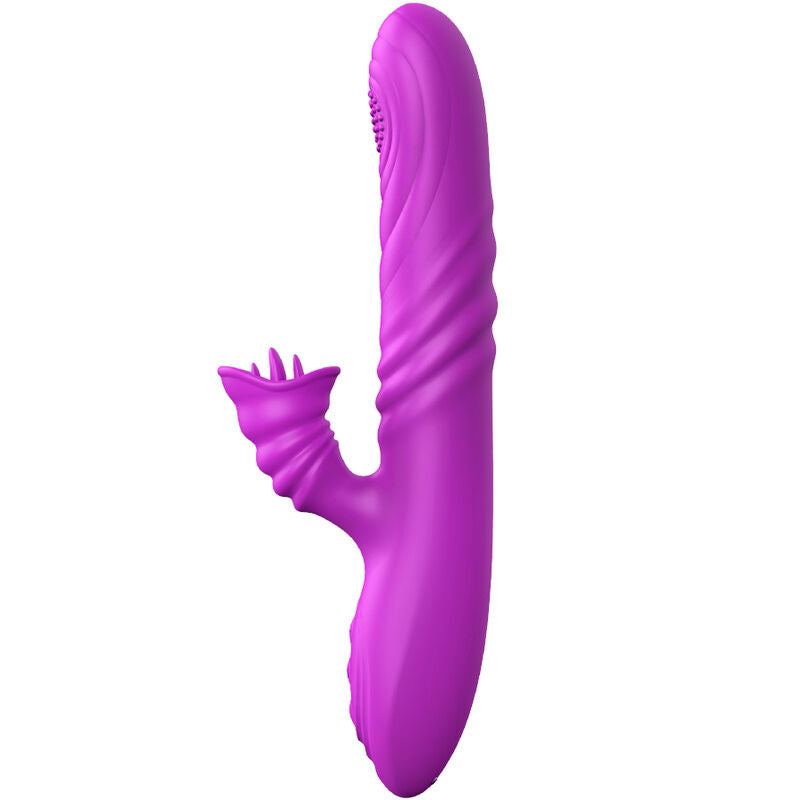 ARMONY - VIBRATEUR MULTIFONCTION ANGELIA AVEC LANGUE STIMULANTE EFFET CHALEUR VIOLET - Sensualia