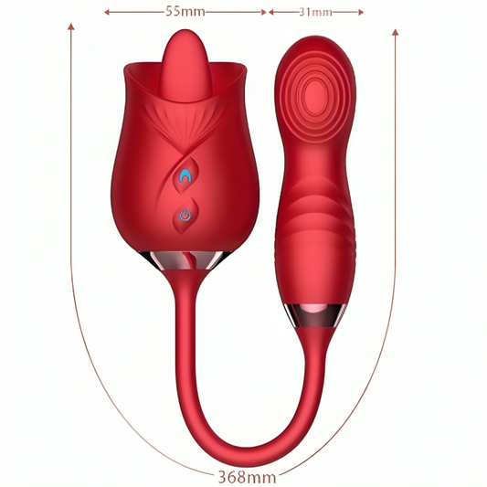 ARMONY - VIBRATEUR DE FLEUR DELIGHT & BUMPING AVEC LANGUE ROUGE ARMONY STIMULATORS