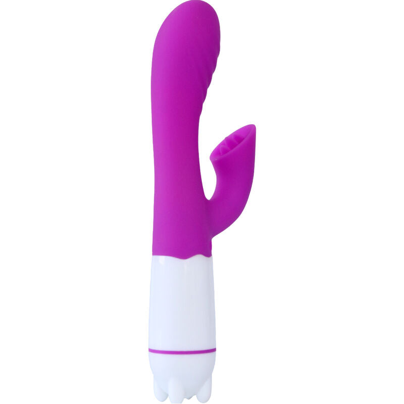 ARMONY - HAPPY VIBRATEUR & STIMULATEUR AVEC LANGUE RECHARGEABLE VIOLET - Sensualia