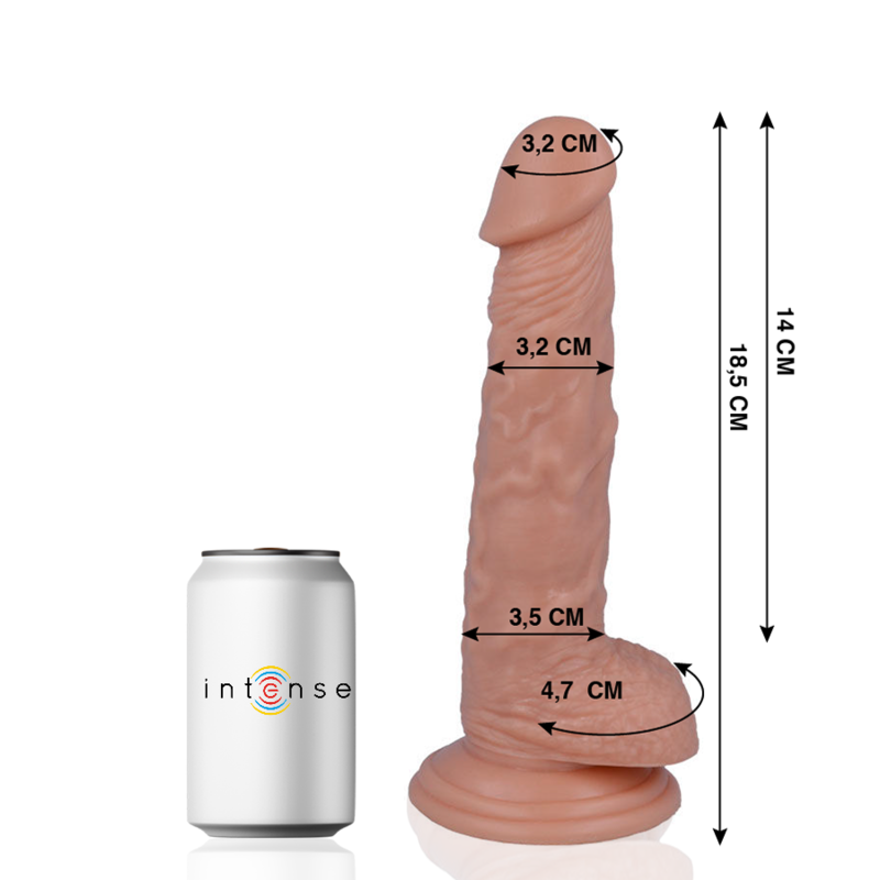 MR INTENSE - 13 PÉNIS RÉALISTE 18.5 CM -O- 3.2 CM - Sensualia