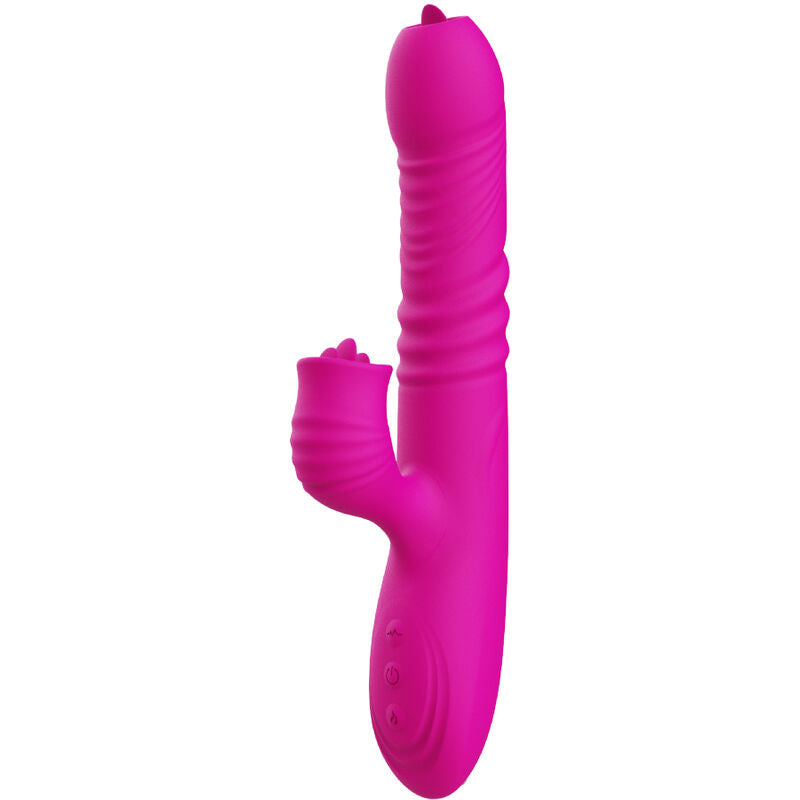 ARMONY - VIBRATEUR MULTIFONCTION DOUBLE LANGUE FANNY EFFET CHALEUR FUCHSIA - Sensualia