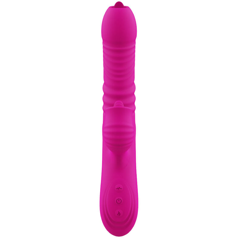 ARMONY - VIBRATEUR MULTIFONCTION DOUBLE LANGUE FANNY EFFET CHALEUR FUCHSIA - Sensualia