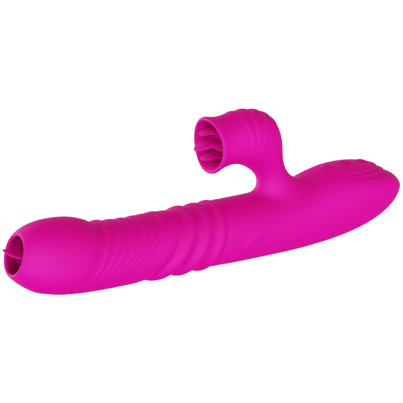ARMONY - VIBRATEUR MULTIFONCTION DOUBLE LANGUE FANNY EFFET CHALEUR FUCHSIA - Sensualia