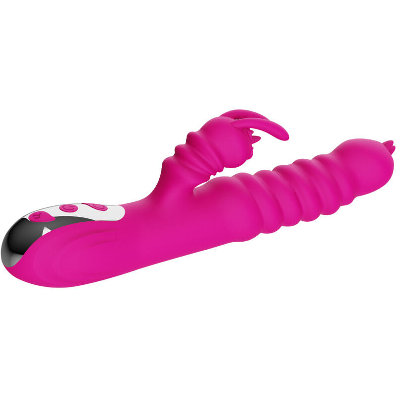 ARMONY - VIBRATEUR MULTIFONCTION RABBIT DOUBLE LANGUE EFFET CHALEUR FUCHSIA - Sensualia