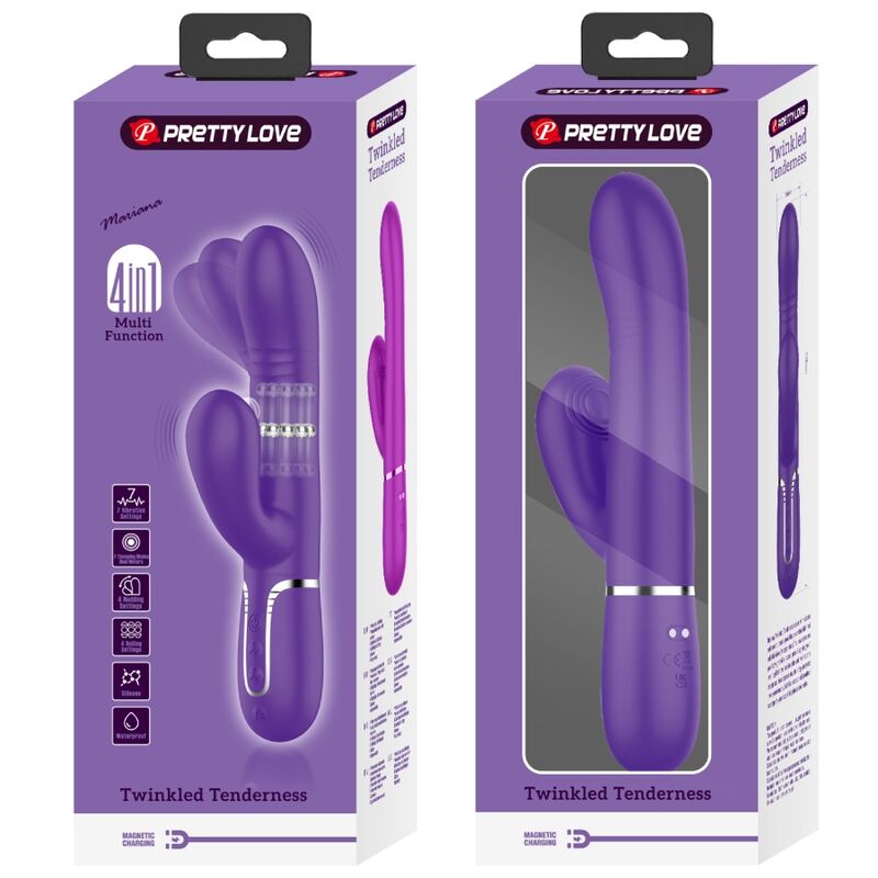 PRETTY LOVE - VIBRATEUR MULTIFONCTION G-SPOT VIOLET - Sensualia