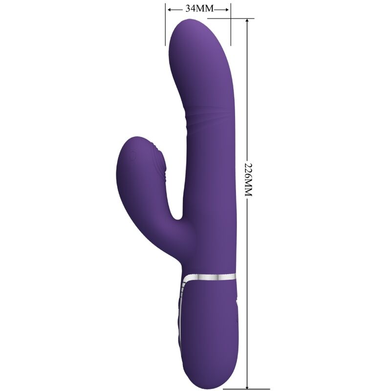 PRETTY LOVE - VIBRATEUR MULTIFONCTION G-SPOT VIOLET - Sensualia