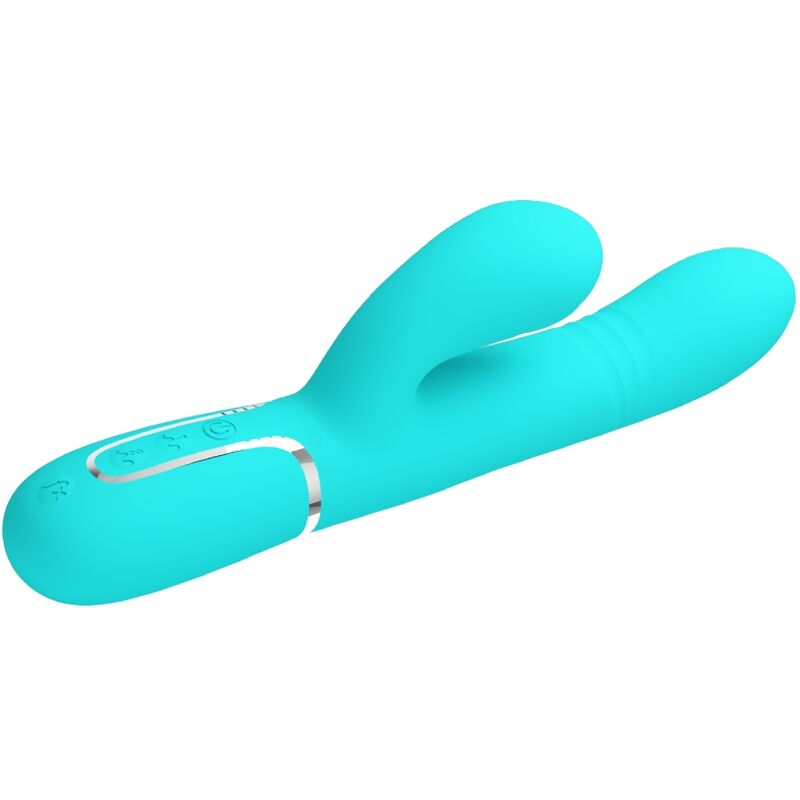 PRETTY LOVE - VIBRATEUR MULTIFONCTION G-SPOT VERT AQUA - Sensualia