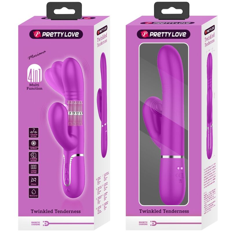 PRETTY LOVE - VIBRATEUR MULTIFONCTION G-SPOT FUCHSIA - Sensualia