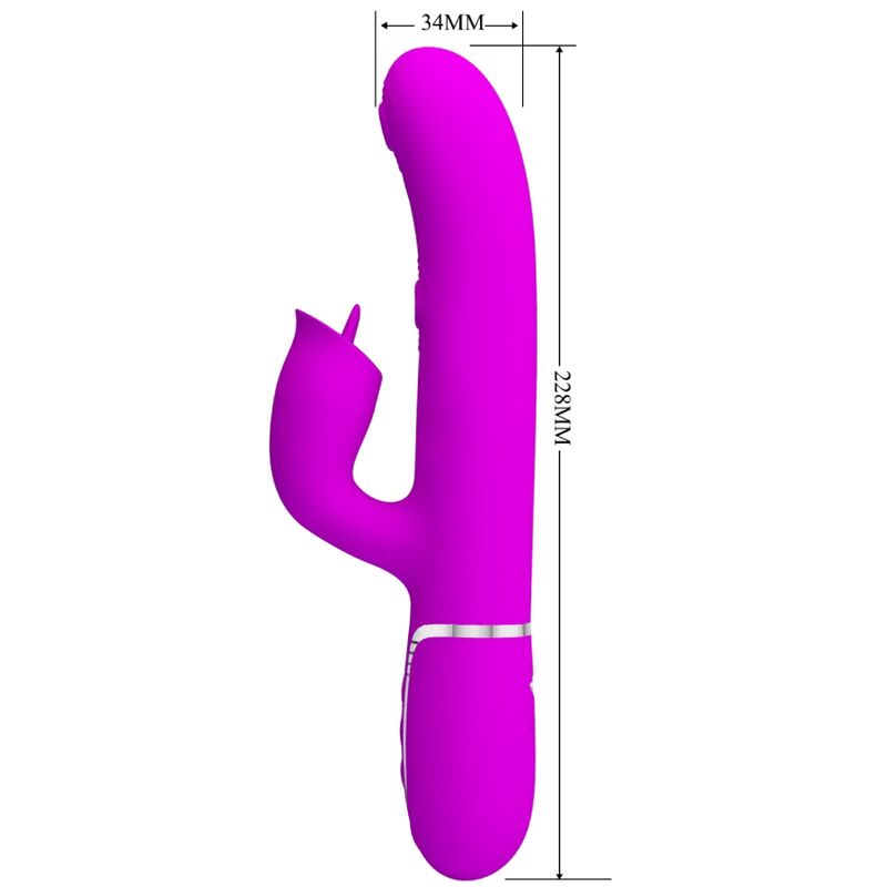 PRETTY LOVE - VIBRATEUR LAPIN À LÉCHER FUCHSIA - Sensualia