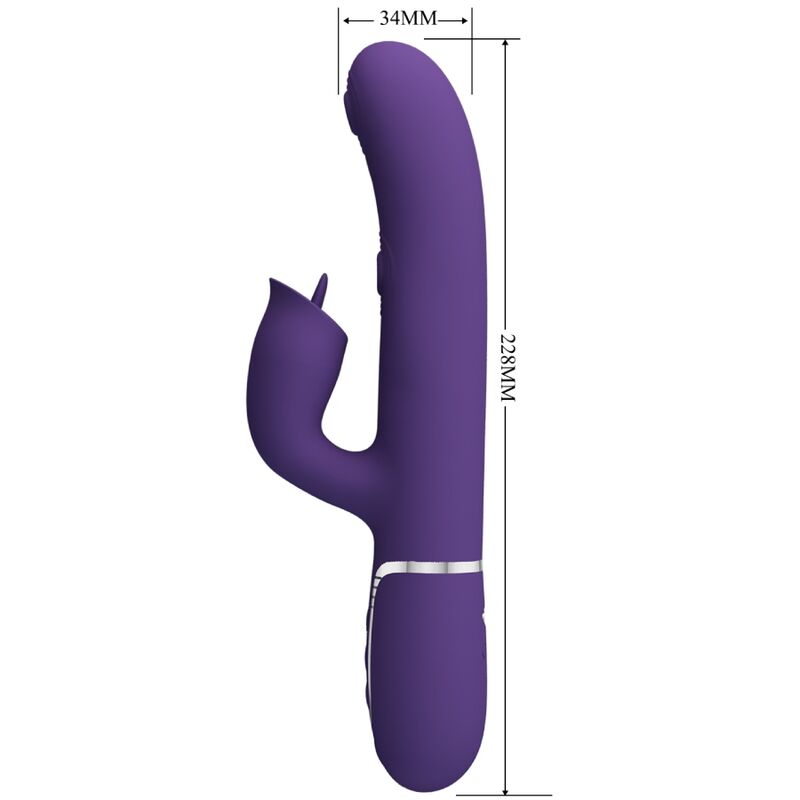 PRETTY LOVE - VIBRATEUR LAPIN À LÉCHER VIOLET - Sensualia