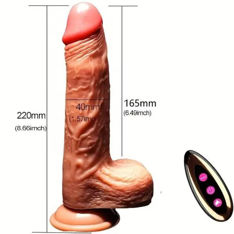 ARMONY - VIBRATEUR GODE RÉALISTE & TÉLÉCOMMANDE 22.5 CM - Sensualia