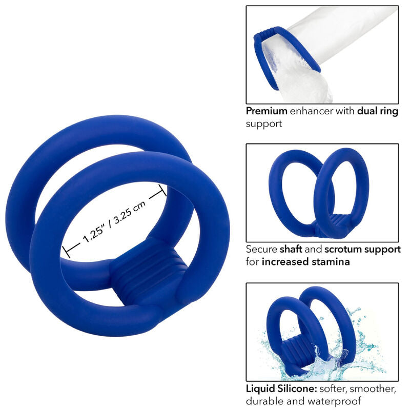 CALEXOTICS - ADMIRAL CAGE DOUBLE COCK BLEU - Sensualia