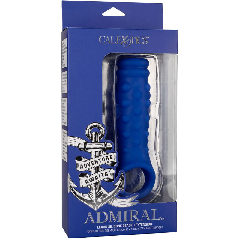 CALEXOTICS - ADMIRAL COUVERCLE DE PÉNIS EN PERLES SILICONE LIQUIDE BLEU - Sensualia