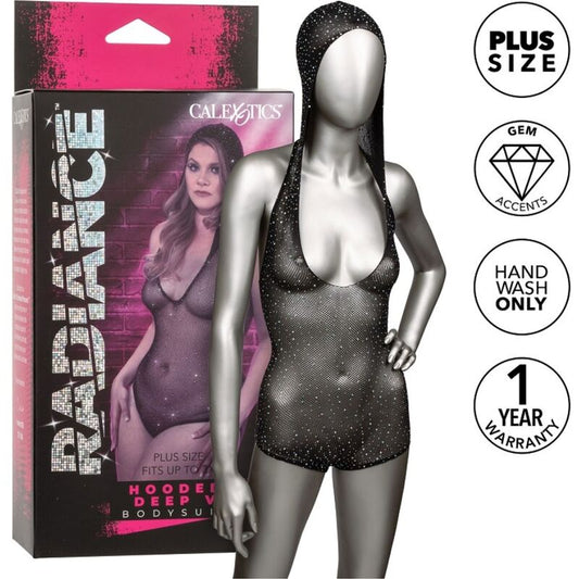 CALEXOTICS - RADIANCE BODY CAPUCHE EN V PROFOND GRANDE TAILLE CALEXOTICS