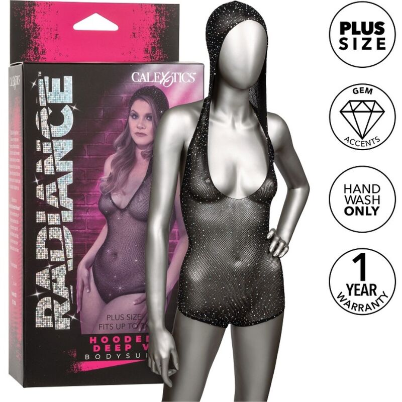 CALEXOTICS - RADIANCE BODY CAPUCHE EN V PROFOND GRANDE TAILLE - Sensualia