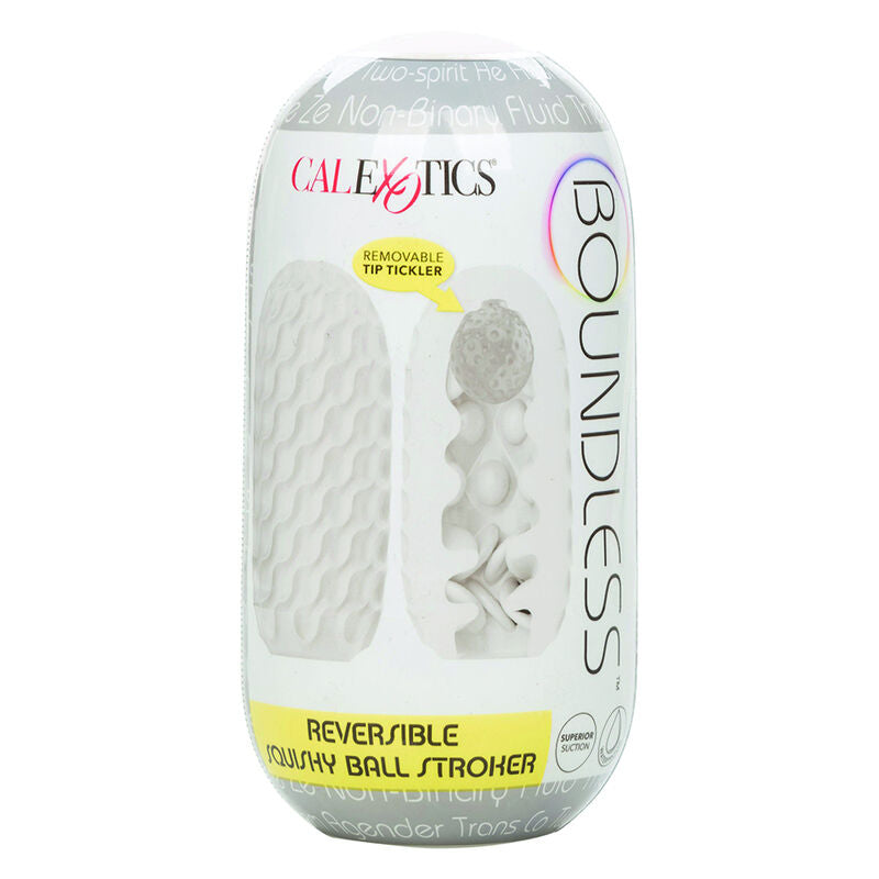 CALEXOTICS - BOUNDLESS RÉVERSIBLE SQUISHY BALL STROKE JAUNE - Sensualia