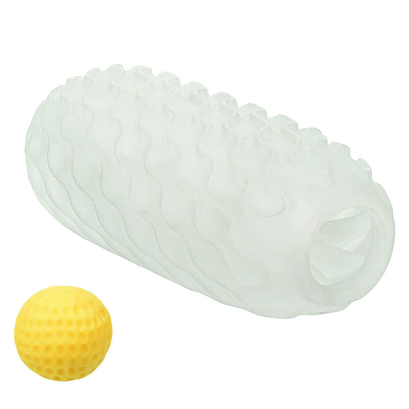 CALEXOTICS - BOUNDLESS SQUISHY RÉVERSIBLE BALL STROKE GRIS - Sensualia