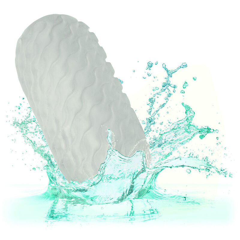 CALEXOTICS - BOUNDLESS SQUISHY RÉVERSIBLE BALL STROKE GRIS - Sensualia