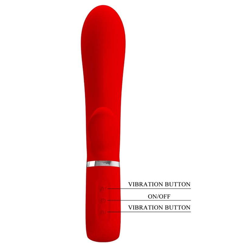 PRETTY LOVE - VIBRATEUR MULTIFONCTION G-SPOT THOMAS ROUGE - Sensualia