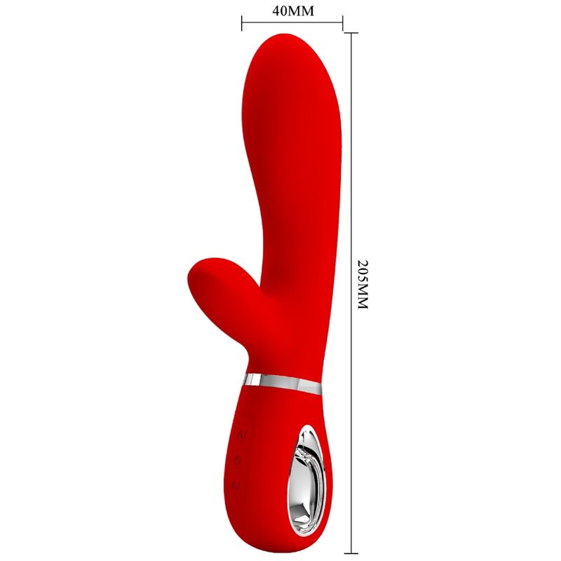 PRETTY LOVE - VIBRATEUR MULTIFONCTION G-SPOT THOMAS ROUGE - Sensualia