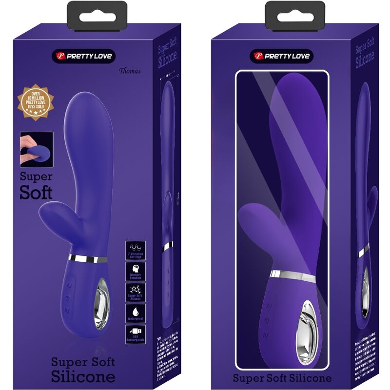 PRETTY LOVE - VIBRATEUR MULTIFONCTION G-SPOT THOMAS VIOLET - Sensualia