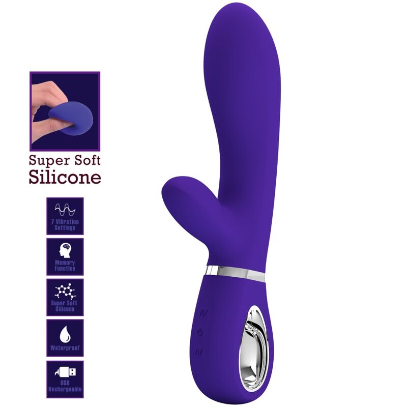 PRETTY LOVE - VIBRATEUR MULTIFONCTION G-SPOT THOMAS VIOLET - Sensualia