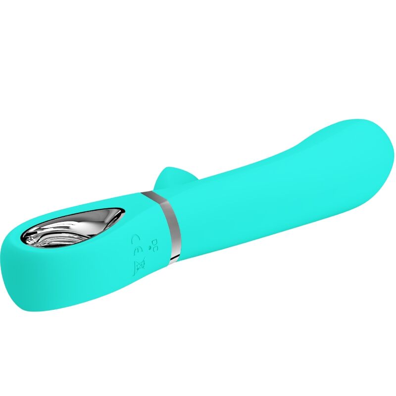 PRETTY LOVE - VIBRATEUR MULTIFONCTION G-SPOT THOMAS VERT AQUA - Sensualia