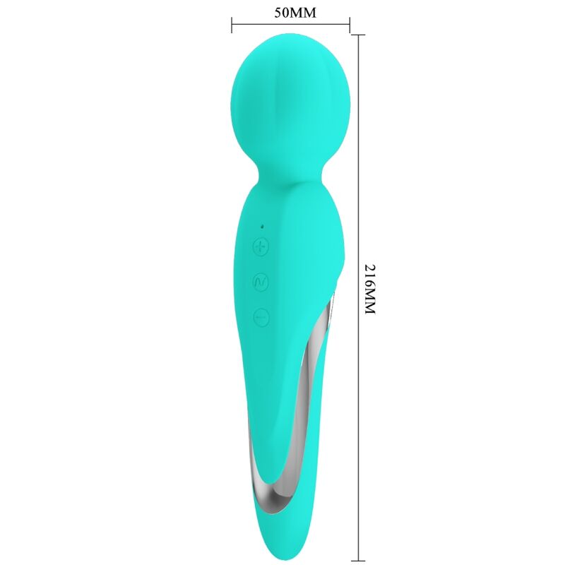 PRETTY LOVE - WALTER VIBRATEUR WAND AQUA VERT - Sensualia