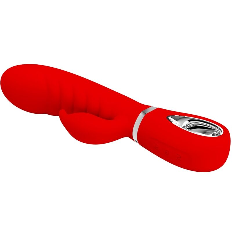 PRETTY LOVE - VIBRATEUR MULTIFONCTION G-SPOT PRESCOTT ROUGE - Sensualia