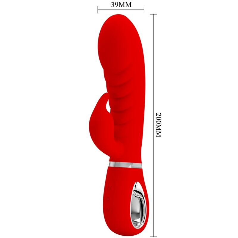 PRETTY LOVE - VIBRATEUR MULTIFONCTION G-SPOT PRESCOTT ROUGE - Sensualia