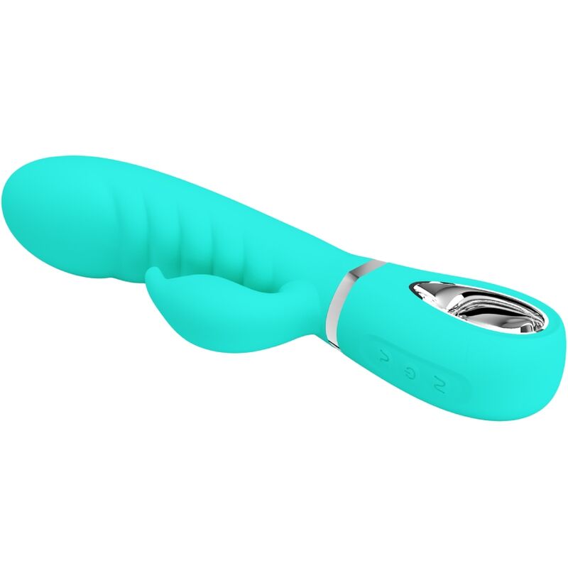 PRETTY LOVE - VIBRATEUR MULTIFONCTION G-SPOT PRESCOTT VERT AQUA - Sensualia